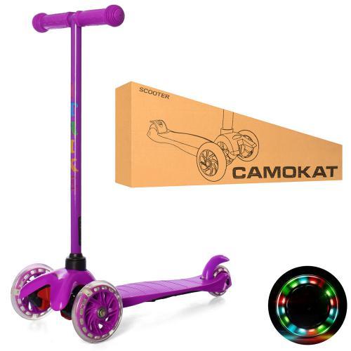 Дитячий триколісний самокат mini BB 3-013-5-V, фіолетового кольору