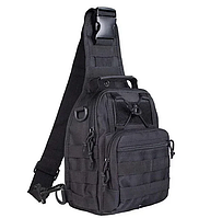 Тактическая сумка мужская , барсетка, через плечо 6 л Черный