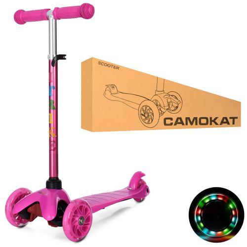 Дитячий триколісний самокат mini BB 3-013-4-H-P, рожевого кольору