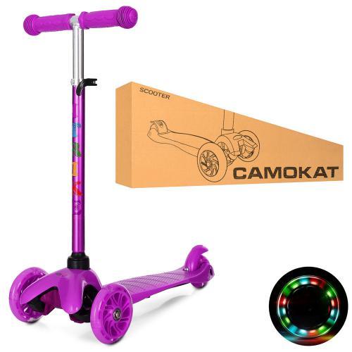 Дитячий триколісний самокат mini BB 3-013-4-H-V, фіолетового кольору