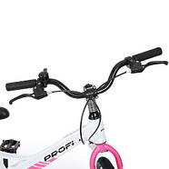 Велосипед дитячий PROF1 20д. LMG20239, біло-рожевого кольору, фото 2