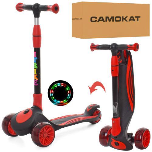 Дитячий триколісний самокат maxi JR 3-060-25-R, червоного кольору
