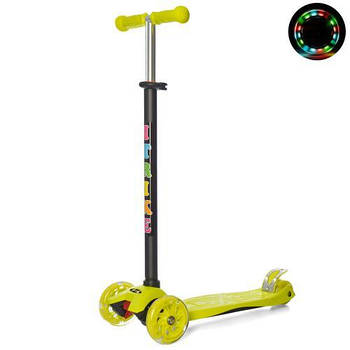 Дитячий триколісний самокат maxi JR 3-003-GR1, зеленого кольору