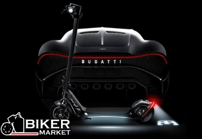 Новорічні віянья від Bugatti — футуристичний самокат на електротягу