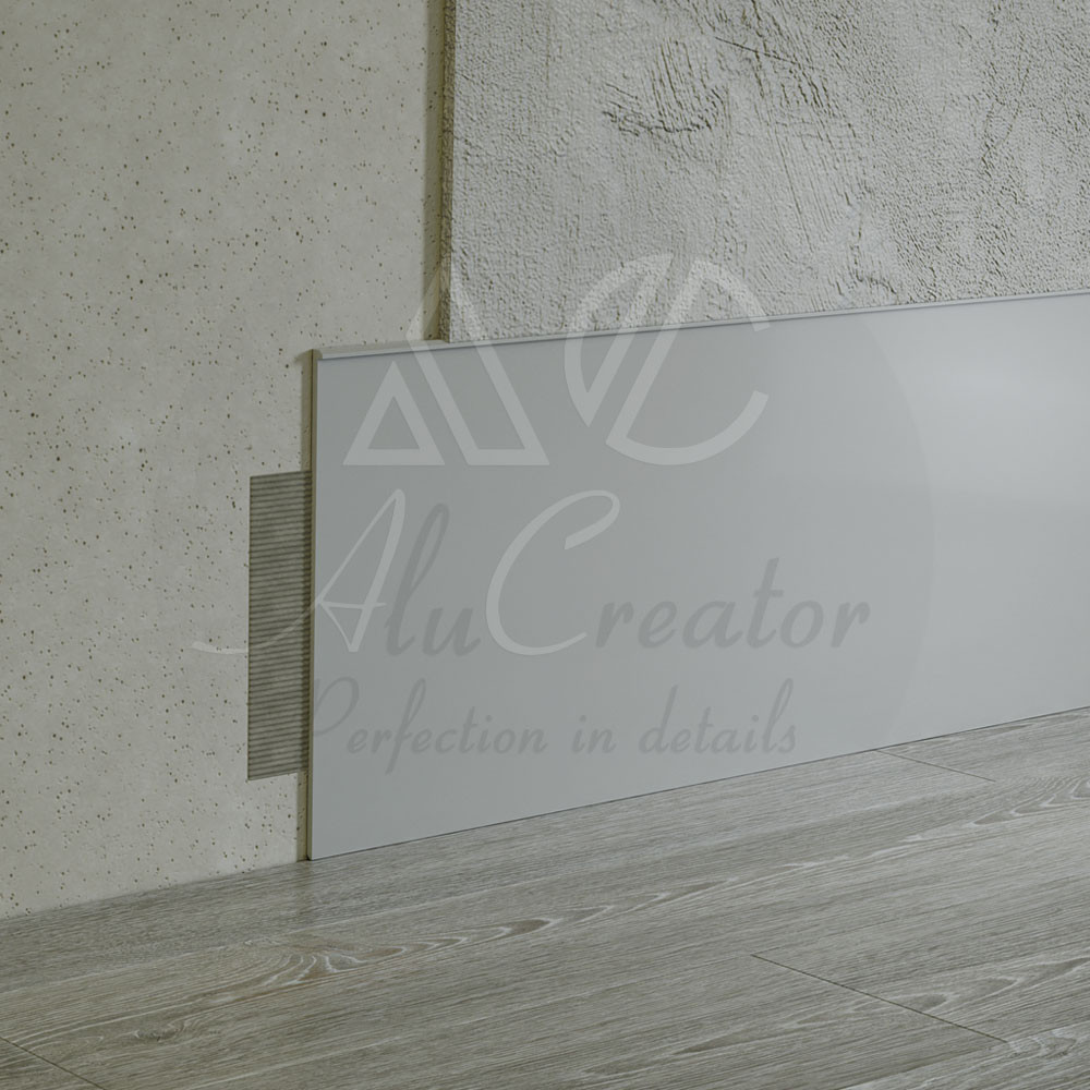 Плінтус прихованого монтажу 100х3х2500 мм, анодований, фото 1