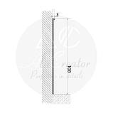 Плінтус прихованого монтажу 100х3х2500 мм, анодований, фото 3