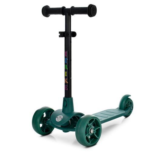 Дитячий триколісний самокат mini BB 3-047-GR, зеленого кольору
