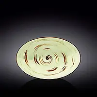 Блюдо овальное глубокое Wilmax SPIRAL PISTACHIO 30х19,5х7см WL-669141/A