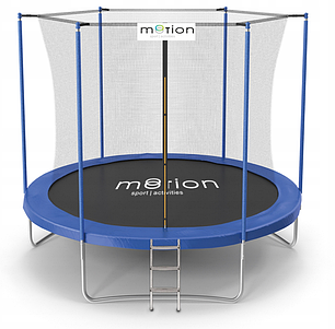 Батут Jumi Motion 252 см з внутрішньою сіткою та драбинкою 221, фото 1