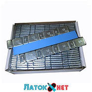 Вантаж самоклейний низький 4 х 10 г + 4 х 5 г метал блакитна стрічка, фото 4