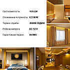 Світлодіодна стрічка BIOM Professional BPS-G3-12-2835-60-WW-20 теплий білий, негерметична, 1 м, фото 6