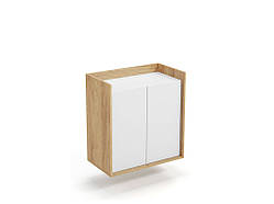 Тумба Mobius 2D ДСП ламінована, Білий Альпійський, сірий запилений