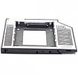 Кишеня-адаптер 2.5'' HDD/SSD у відсік ноутбука Gembird MF-95-01 (up to 9,5мм, низькопрофiльний, SATA) (код, фото 2