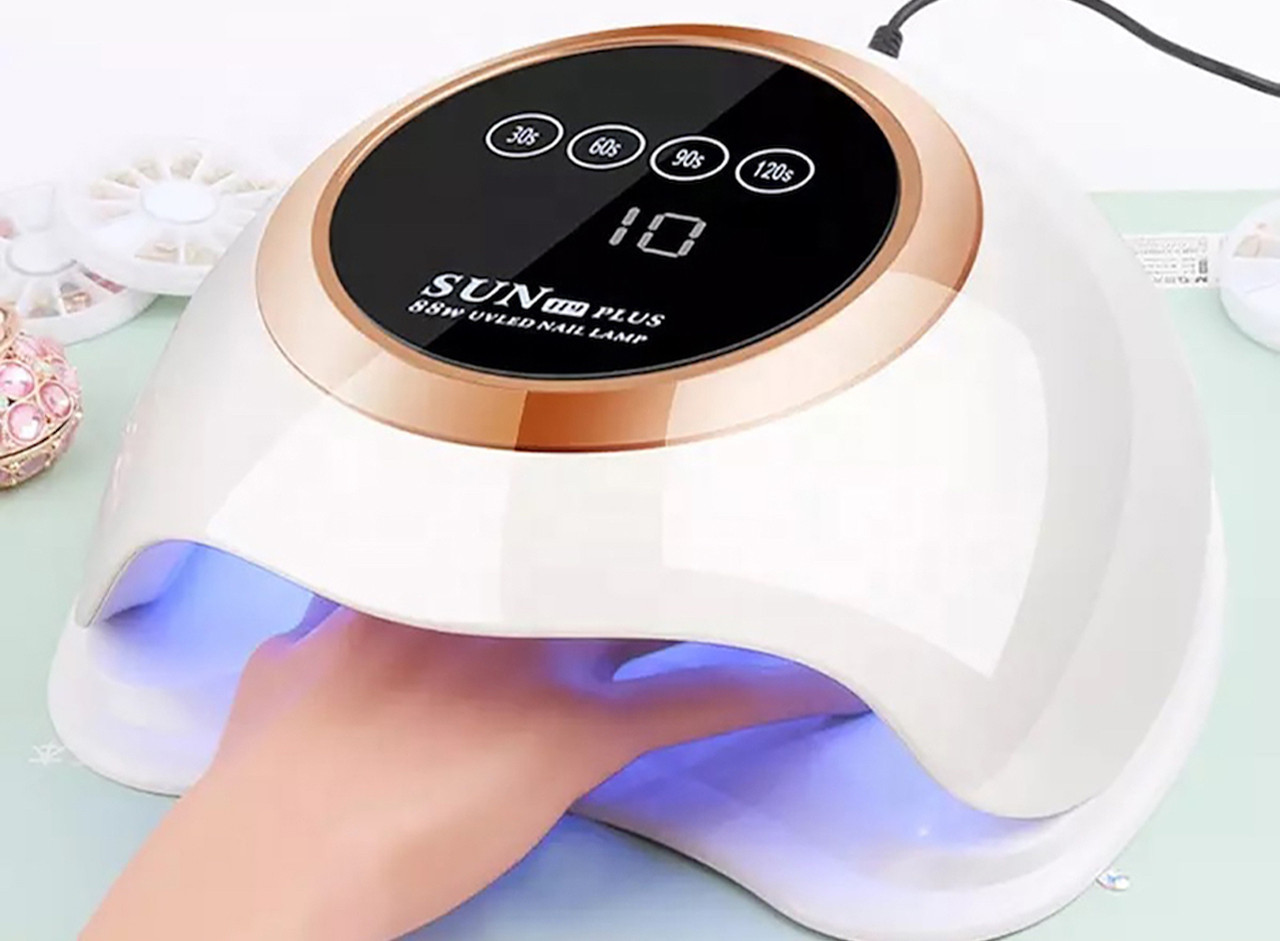 UV LED Лампа для манікюру професійна SUN H9 PLUS 88W, Лампа для гель лаку, Білий