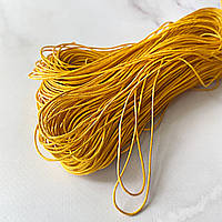 Шнур вощенный для браслетов, желтый, 1 мм