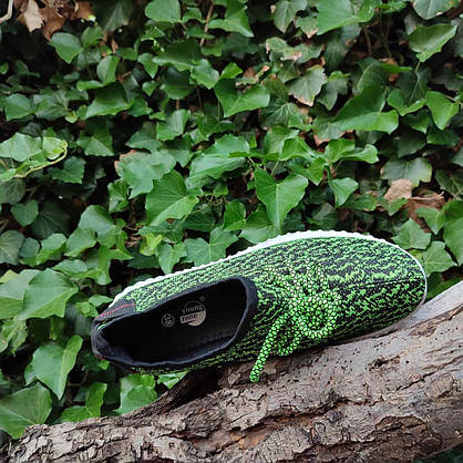 ЗНИЖКА! 40 р Літні кросівки Yeezy Boost GREEN / BLACK чоловічі із буст, фото 6