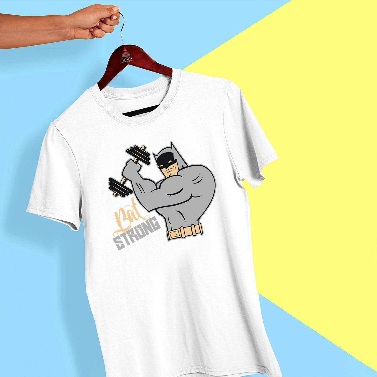 Футболка з принтом "Bat Strong" Push IT