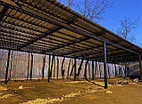 Навіс односкатний з профлисту та профнастилу для авто / навіси односхилі з металочерепиці до будинку, фото 3