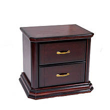 Тумба приліжкова в спальню з натурального дерева Флоренція Еліт Мікс Меблі Каштан