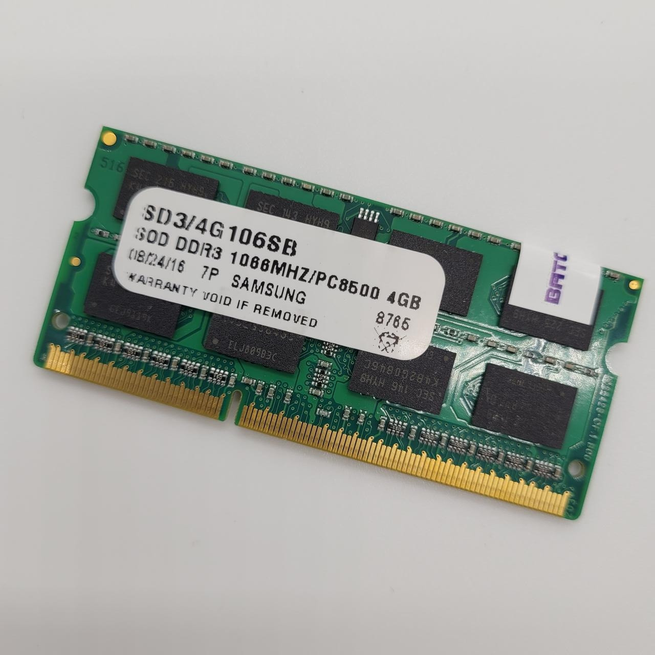 Оперативна пам'ять для ноутбука SODIMM DDR3 4Gb 1066MHz 8500S CL7 (SD3/4G106SB) Б/В