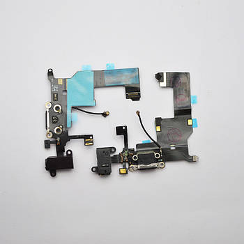 Шлейф iPhone 5 з чорним роз'ємом живлення,HF APN:821-1417-A Original