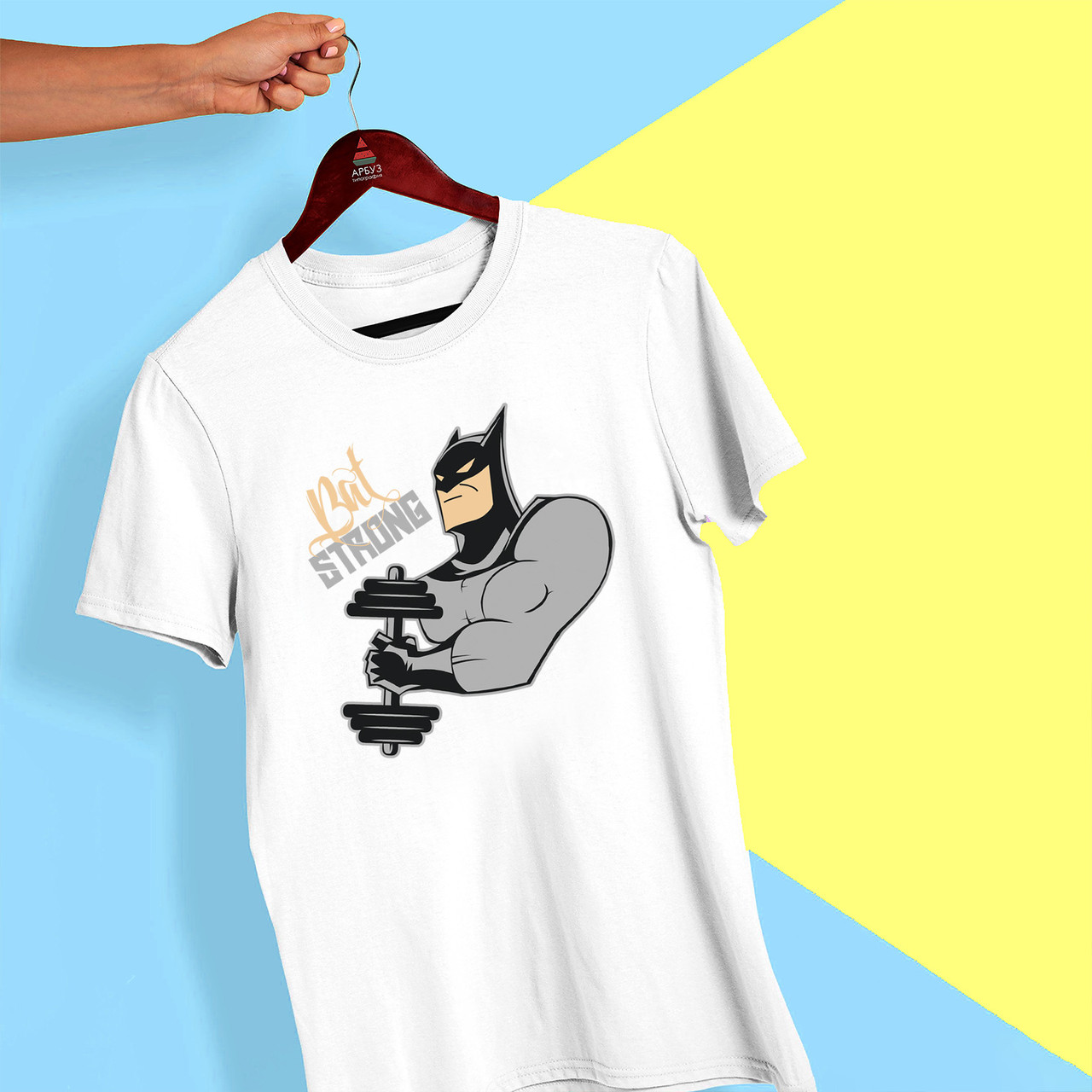 Футболка з принтом "Bat Strong" Push IT