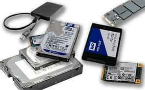 Внутрішні і зовнішні жорсткий диск, HDD, SSD