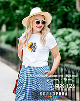 ФУТБОЛКА ЖІНОЧА ДЛЯ ВИШИВКИ ФЖ-126 (ТМ Кольорова)