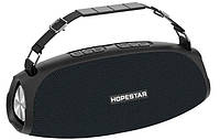 Беспроводная портативная колонка Hopestar H43 (Bluetooth, 10 Вт, Aux, 5 часов роботы, с ремешком) - Черный