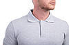Bono Чоловіча футболка поло "евро" сіра 400119 (з боковим розрізом), фото 4