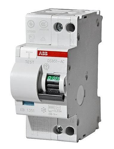 Дифавтомат ABB DS 951 AC-B6/0,03 A — 16021005