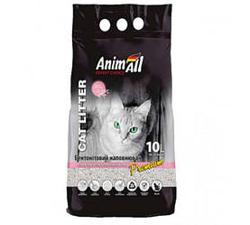 AnimAll (Енімал) Cat litter Baby Powder - Наповнювач бензонітовий, білий, з ароматом дитячої присипки 10л