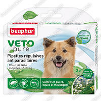Капли против блох и клещей для собак Bio spot on Beaphar, 3 пипетки - От 15 до 30 кг