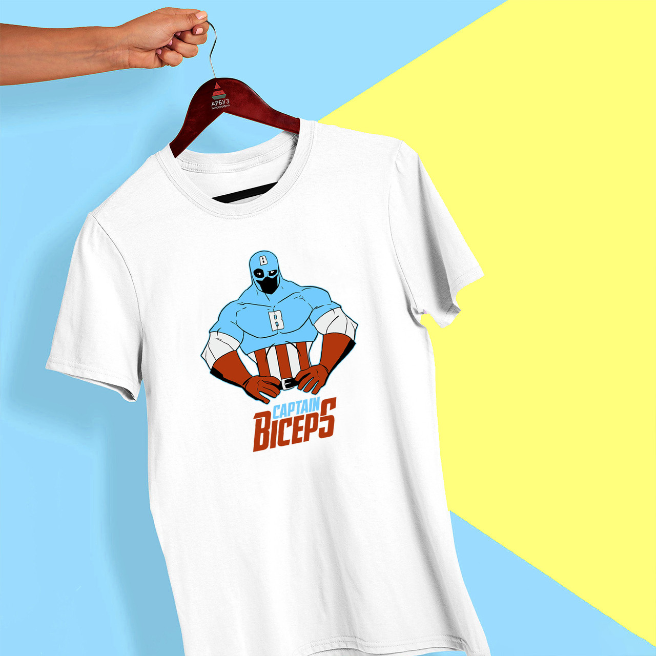 Футболка з принтом "Captan Biceps" Push IT