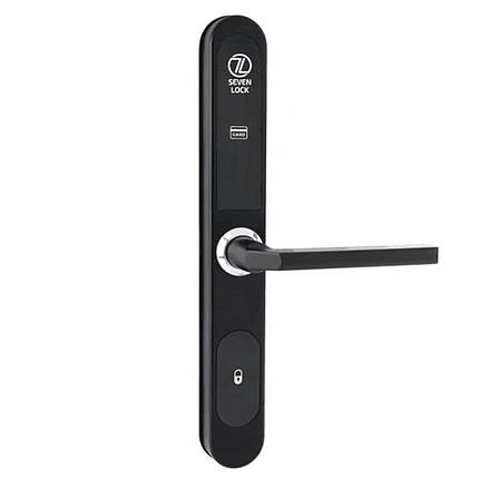 Електронний RFID замок для готелів та хостелів SEVEN LOCK SL-7737S black, фото 1