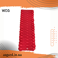 Великий надувний каремат похідний, туристичний WCG для кемпінгу (червоний) AS