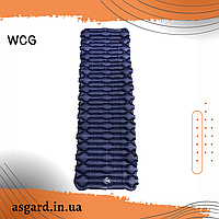 Великий надувний каремат похідний, туристичний WCG для кемпінгу (синій) AS