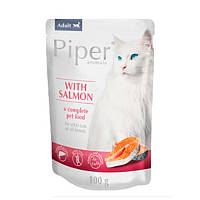 Dolina Noteci Piper cat Adult Salmon влажный корм для кошек с лососем - 100г