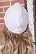 Однотонна жіноча шапка світло-сірого кольору 167R7801, фото 3