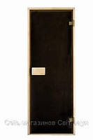 Двері для сауни скло тоноване бронза sauna door bronze