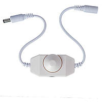 LED диммер 6A, 12-24V, без пульта, регулювання на корпусі, білий