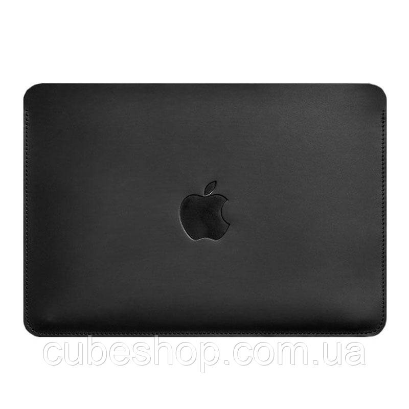 Шкіряний чохол для MacBook Pro 14'' (чорний) вхід зверху