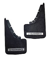 Бризковики малі "Volkswagen" Серебренн. напис, м'яка структурна гума "Mud-Flaps" (2шт)