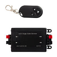 LED диммер 8A, 12-24V, з пультом RF, 3 кнопки