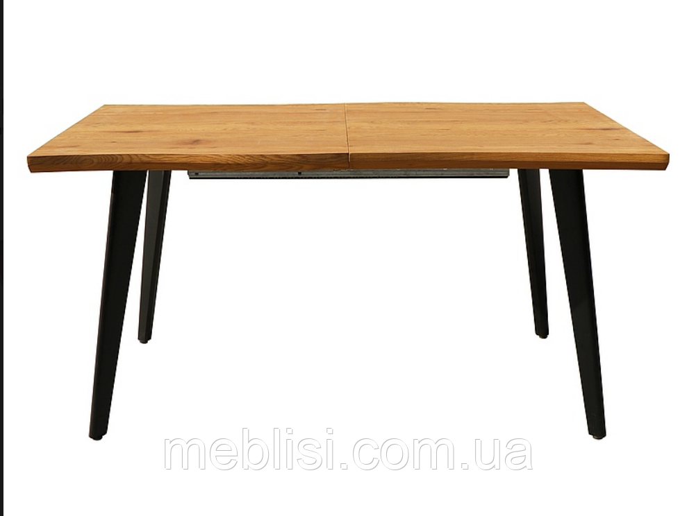 Розкладний стіл 150 FRESNO дуб/ніжки чорні 150(210)X90 (Signal), фото 1