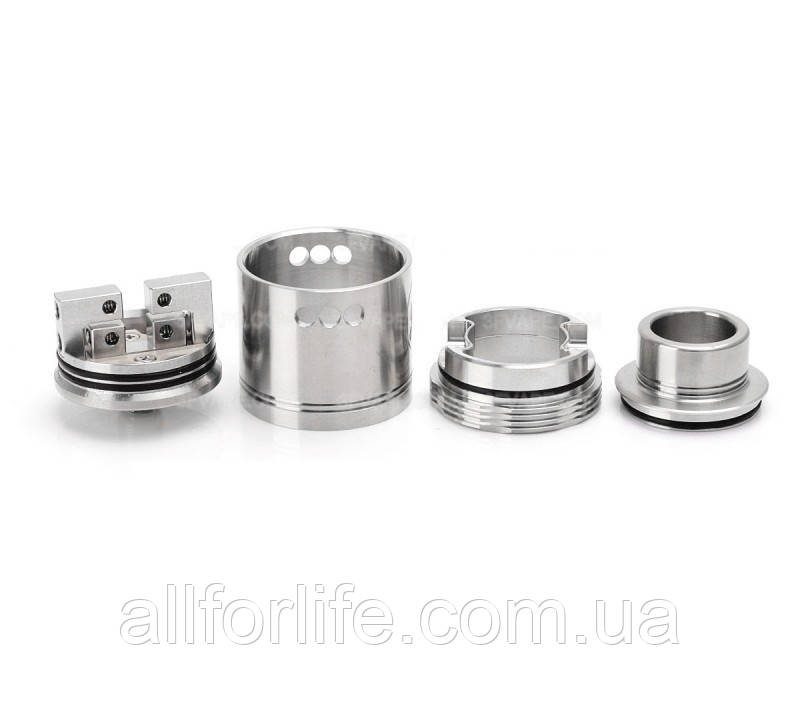 Атомайзер дрипка от Wismec Neutron RDA 25 mm Original Version серебристый - фото 4 - id-p1363981539