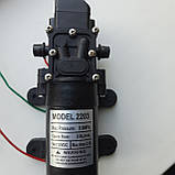 Насос для акумуляторного обприскувача KF-2203 мембранний, 12 В, 3,6 л/хв. Помпа для обприскувача, фото 2