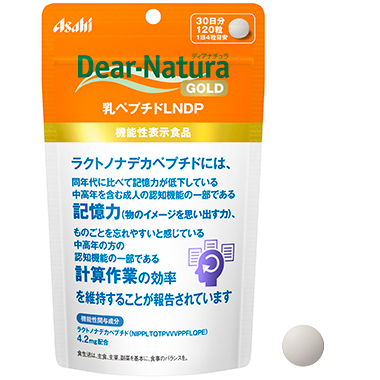Asahi Dear Natura Gold LNDP Комплекс для покращення когнітивних функцій у зрілому віці, 120 таблеток. До 08/2026