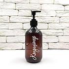 Набір дозаторів "Гавана" 500-300 мл коричневий пластик (5 шт.) укр., фото 2