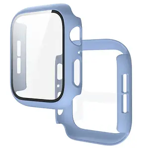 Чохол-накладка DK Пластик Soft-Touch Glass Full Cover для Apple Watch 38mm (lilac)